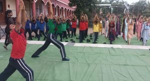 International Yoga day celebration at East Point School
